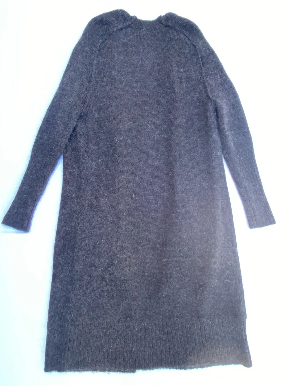 Free People Oversized Cardigan Sweater Alpaca Blend Open Front Maxi-length Sz XS